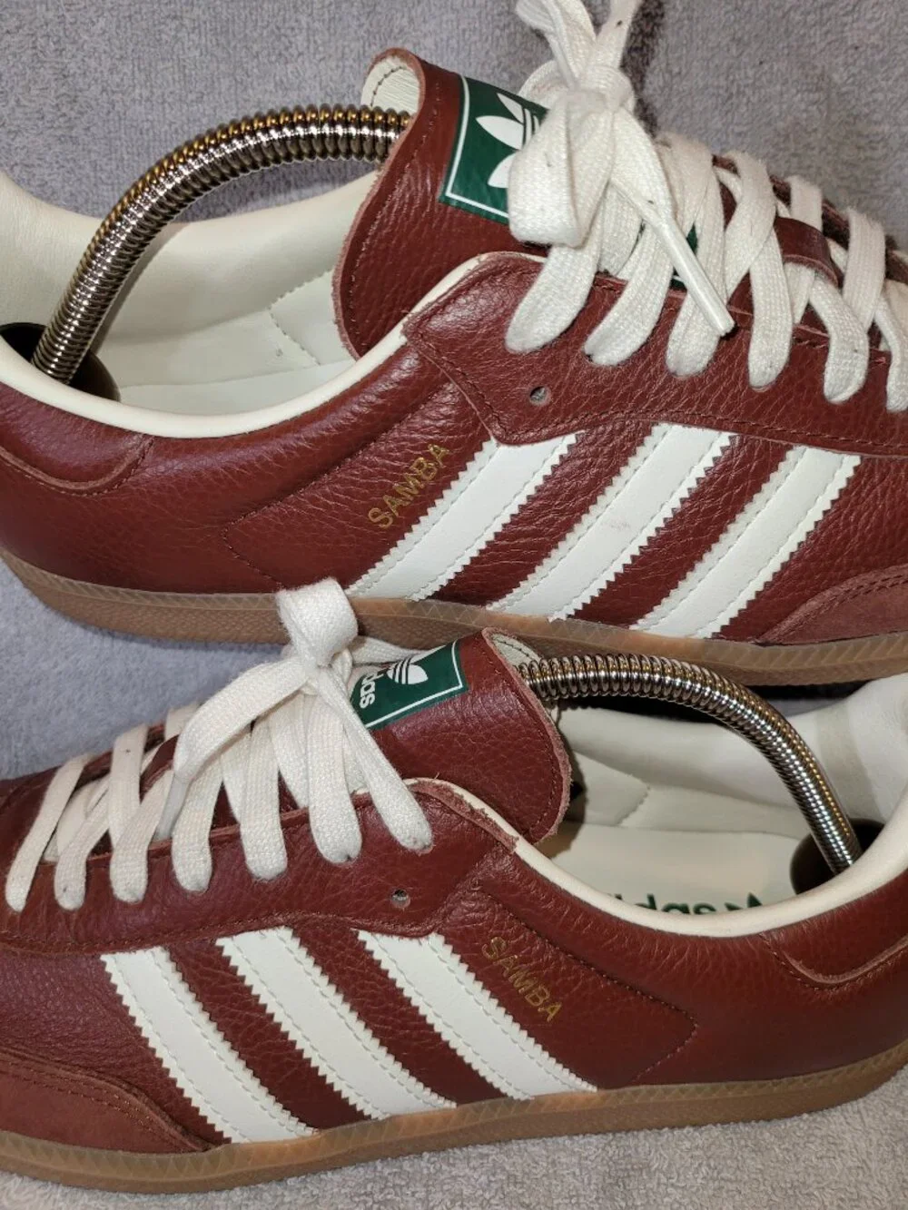 Adidas Samba OG JR0892 Fox Brown Off White Tan Gum Mens Size 10 Sneakers (#2601)